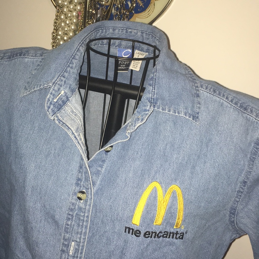 McDonald’s Spanish Denim Promotional Button Up